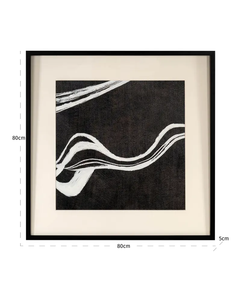 Wandbild Jozra Schwarz/Weiß von Richmond Interiors, Produktansicht 4