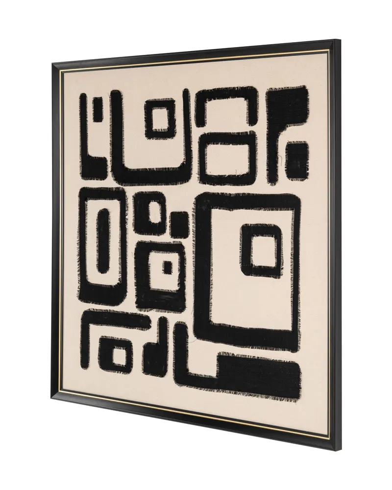 Wandbild Shanita, Schwarz/Weiß von Richmond Interiors, Produktansicht 3