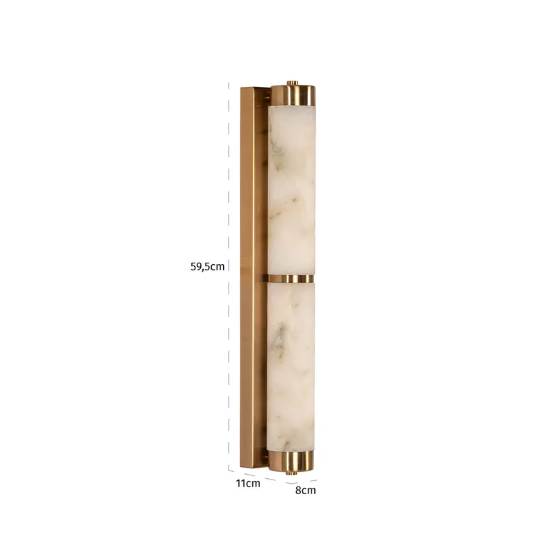 Wandleuchte Lycke, Goldfarben von Richmond Interiors, Maßzeichnung 3