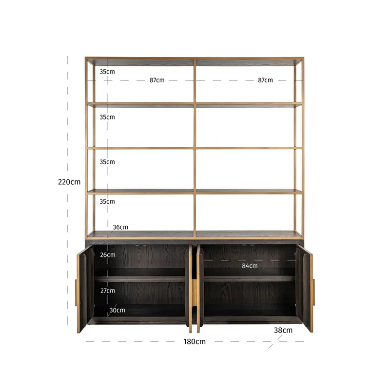 Carter groß, Braun von Richmond Interiors, Maßzeichnung 10