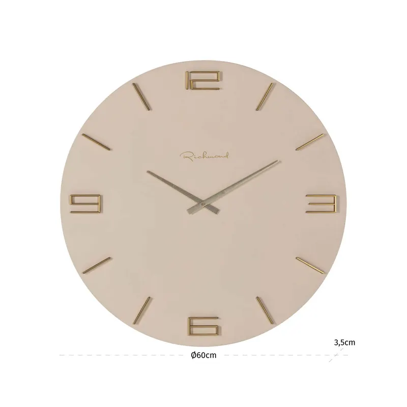 Wanduhr Byram, Tapioca von Richmond Interiors, Maßzeichnung 4