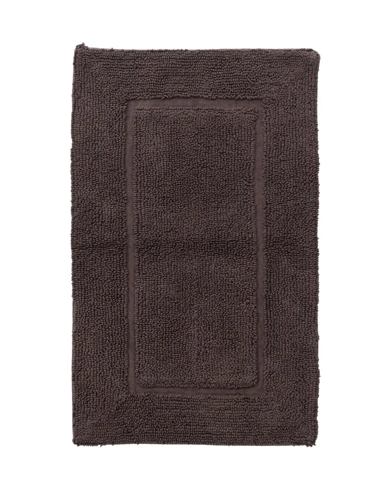 William Badematte aus Baumwoll-Frottee in 90 × 60 cm, Grau, Ansicht 1