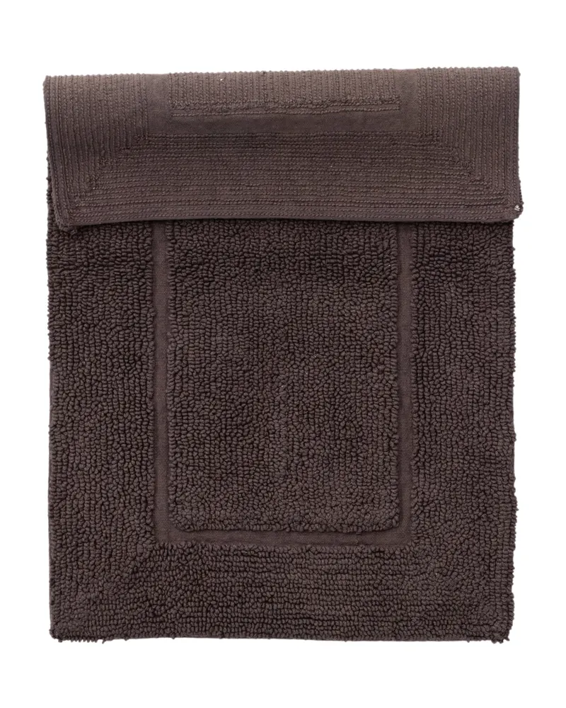 William Badematte aus Baumwoll-Frottee in 90 × 60 cm, Grau, Ansicht 2