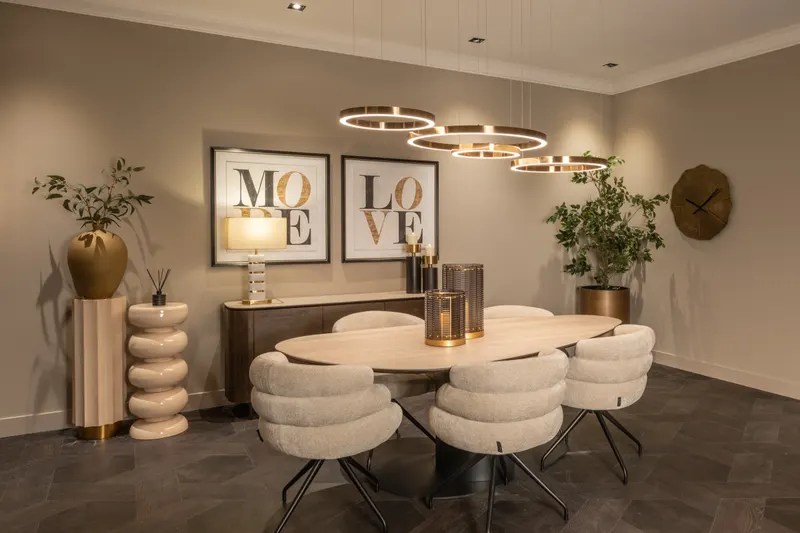Esstisch Ritz, Schwarz von Richmond Interiors, Wohnbeispiel 13, im Wohnraum
