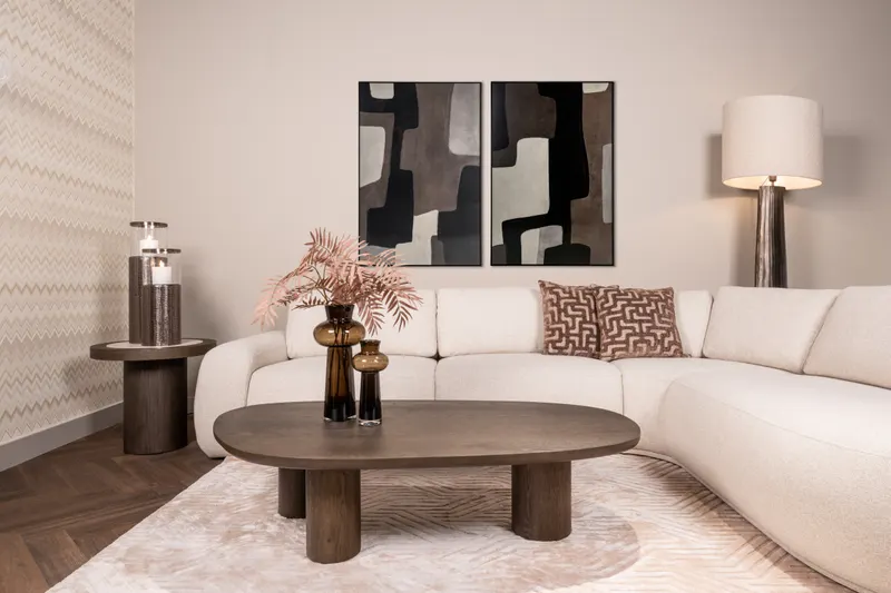 Windlicht Faylen, Bronzefarben von Richmond Interiors, Wohnbeispiel 5, im Wohnraum