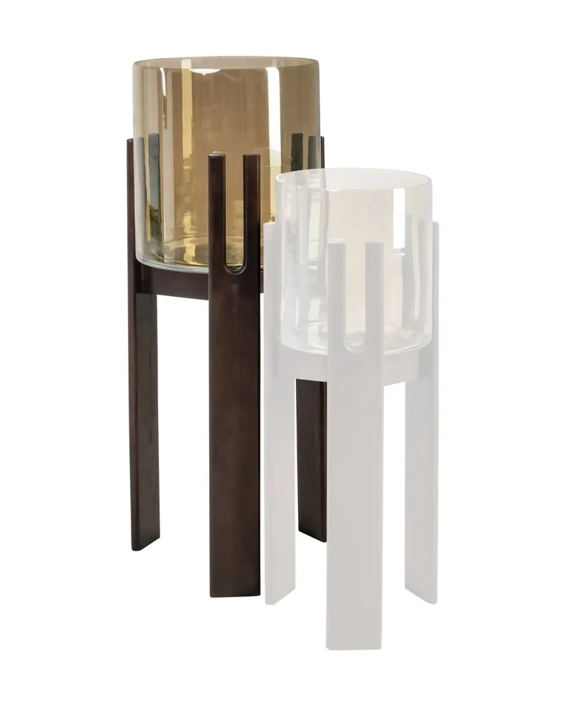 Windlicht Reese, Walnussfarben, groß von Richmond Interiors, Produktansicht 2