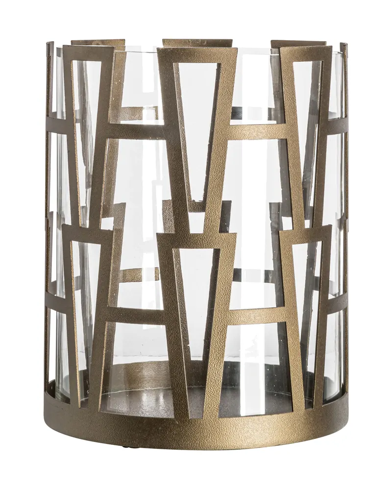 Windlicht Shandy klein, Messingfarben antik von Richmond Interiors