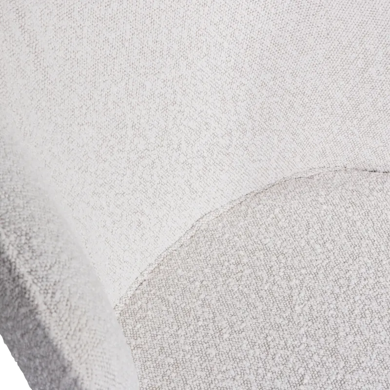 Admit Esszimmerstuhl Natur mit Bouclébezug, Detail, Ansicht 1