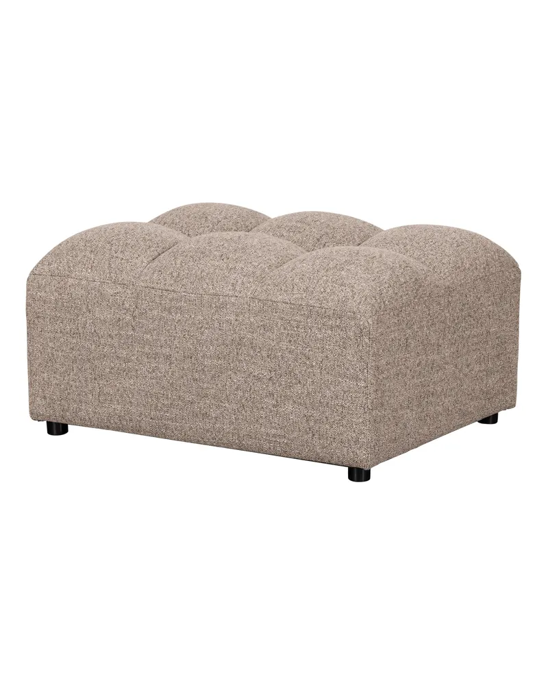 Allure Polsterhocker mit gesteppter Sitzfläche, Braun