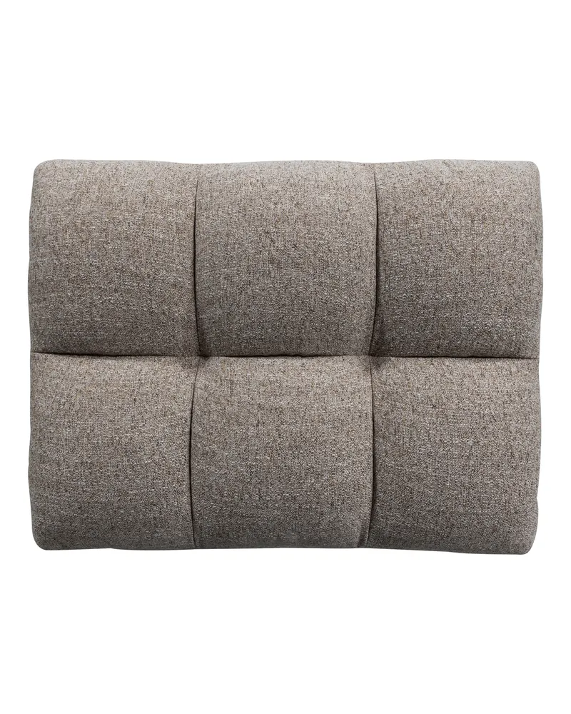 Allure Polsterhocker mit gesteppter Sitzfläche, Braun, Webstoff, Ansicht 3