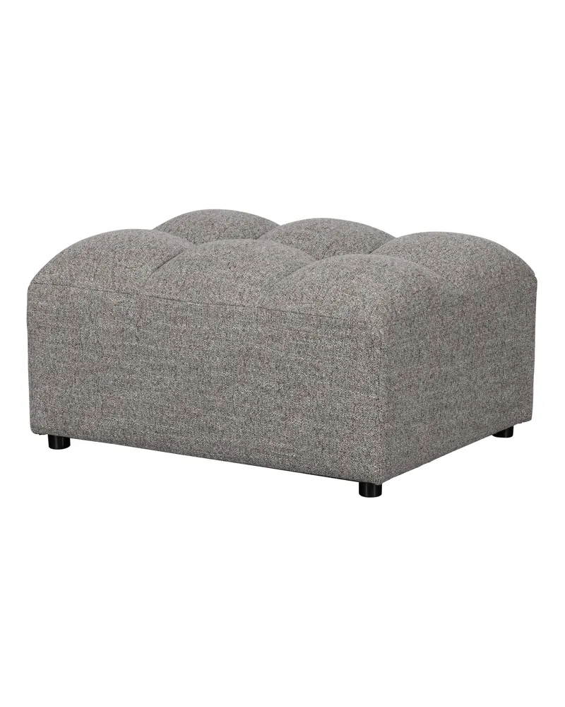 Allure Polsterhocker mit gesteppter Sitzfläche, Ton melange, Webstoff, Ansicht 1