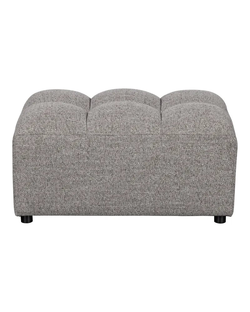 Allure Polsterhocker mit gesteppter Sitzfläche, Ton melange, Webstoff, Ansicht 2