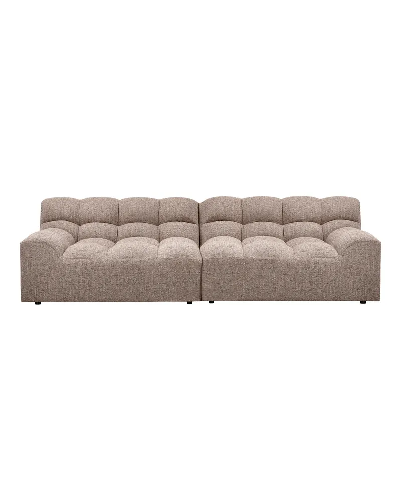 Allure 3-Sitzer-Sofa mit abgesteppten Polstern, Dunkelbraun melange