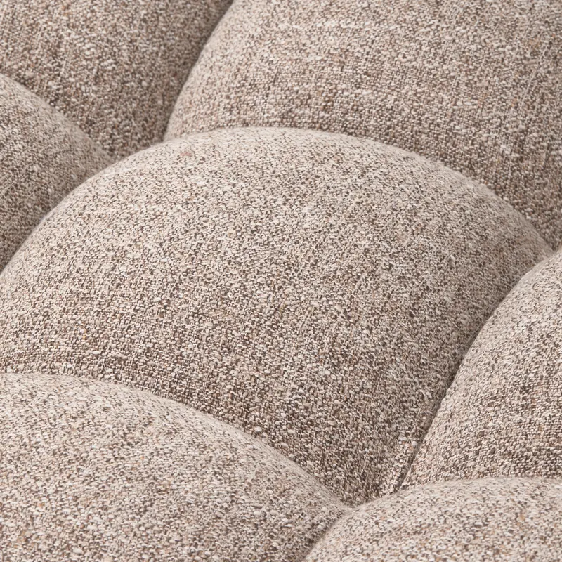 Allure 3-Sitzer-Sofa mit abgesteppten Polstern, Braun-melange, Webstoff, Detail