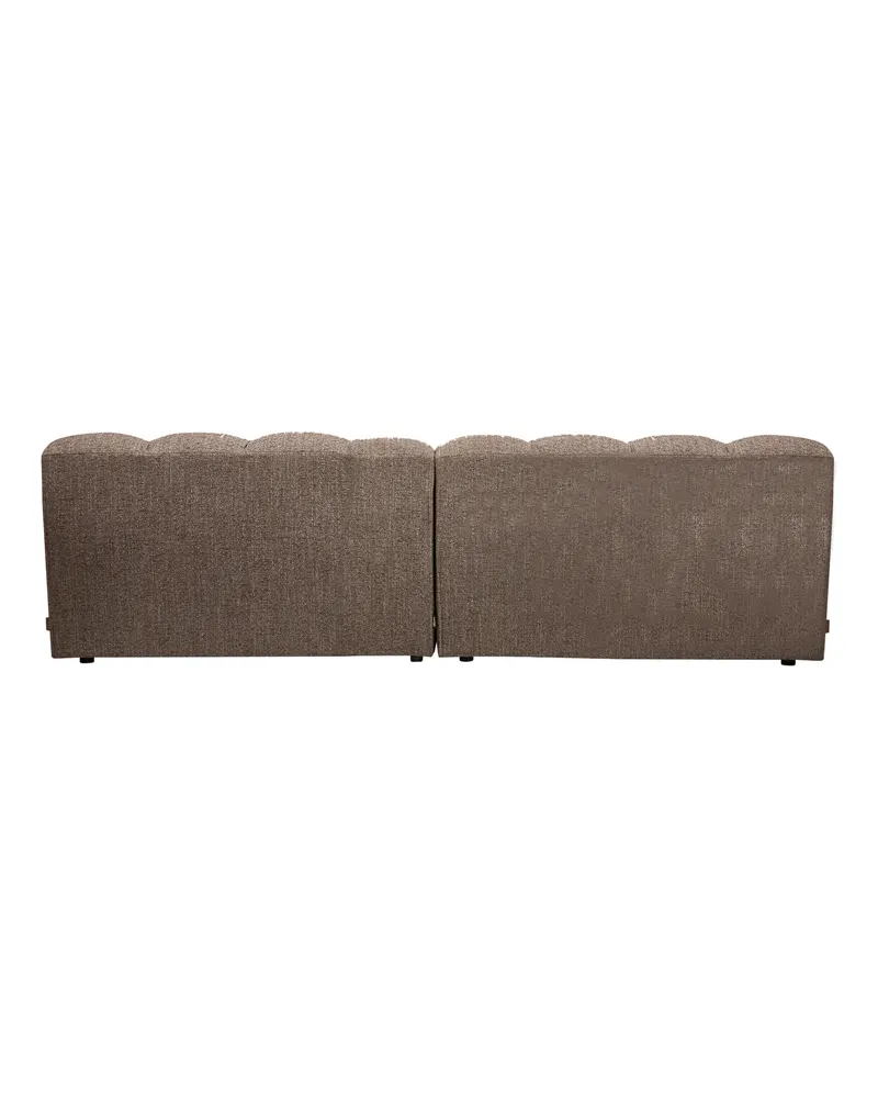 Allure 3-Sitzer-Sofa mit abgesteppten Polstern, Dunkelbraun melange, Webstoff, Ansicht 2