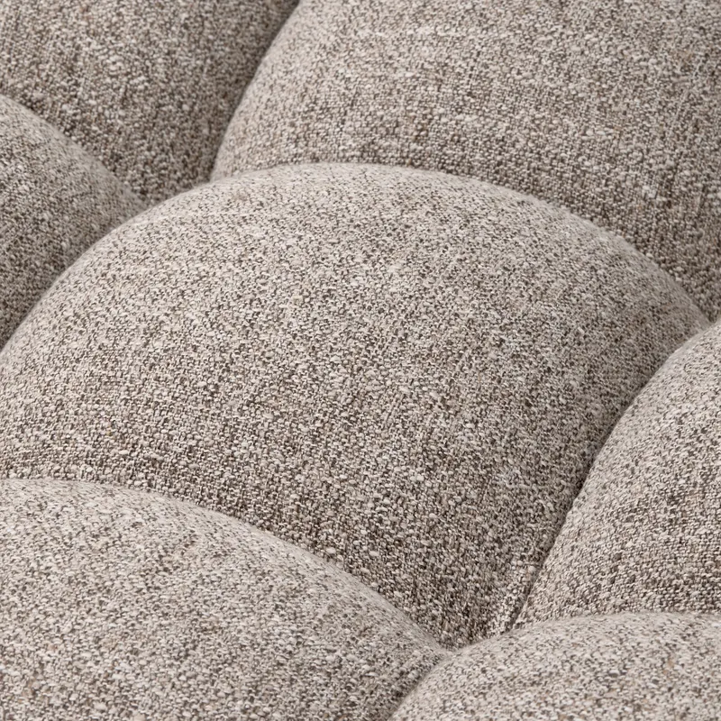 Allure 3-Sitzer-Sofa mit abgesteppten Polstern, Ton melange, Webstoff, Detail
