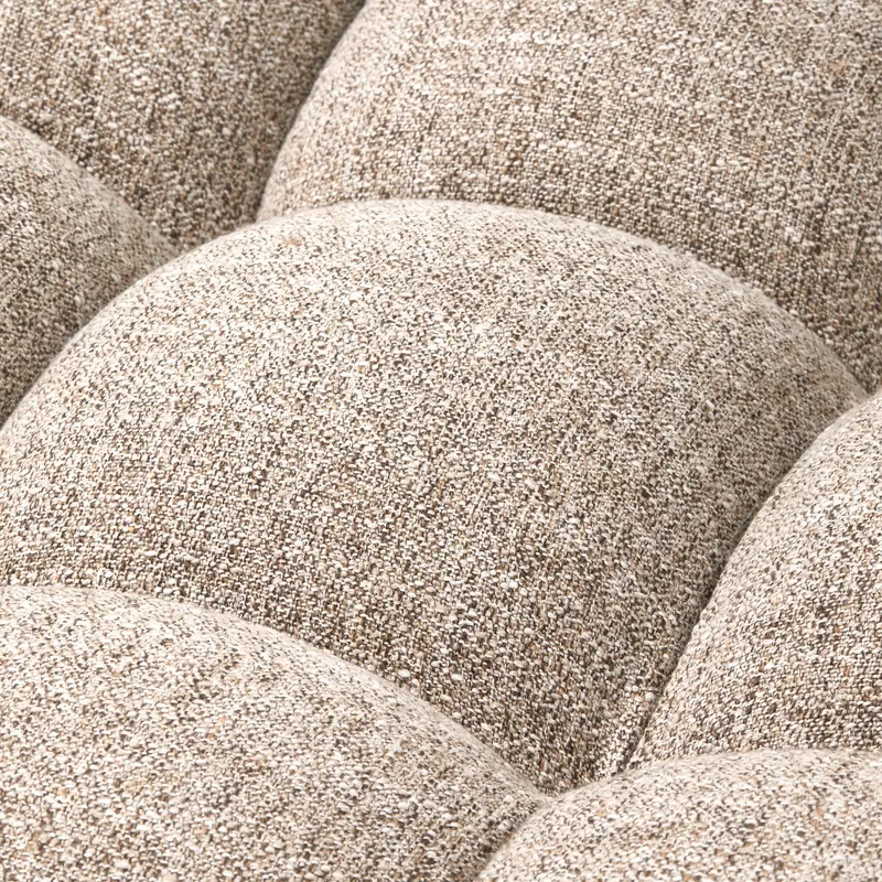 Allure 3-Sitzer-Sofa mit abgesteppten Polstern, Natur melange, Webstoff, Detail