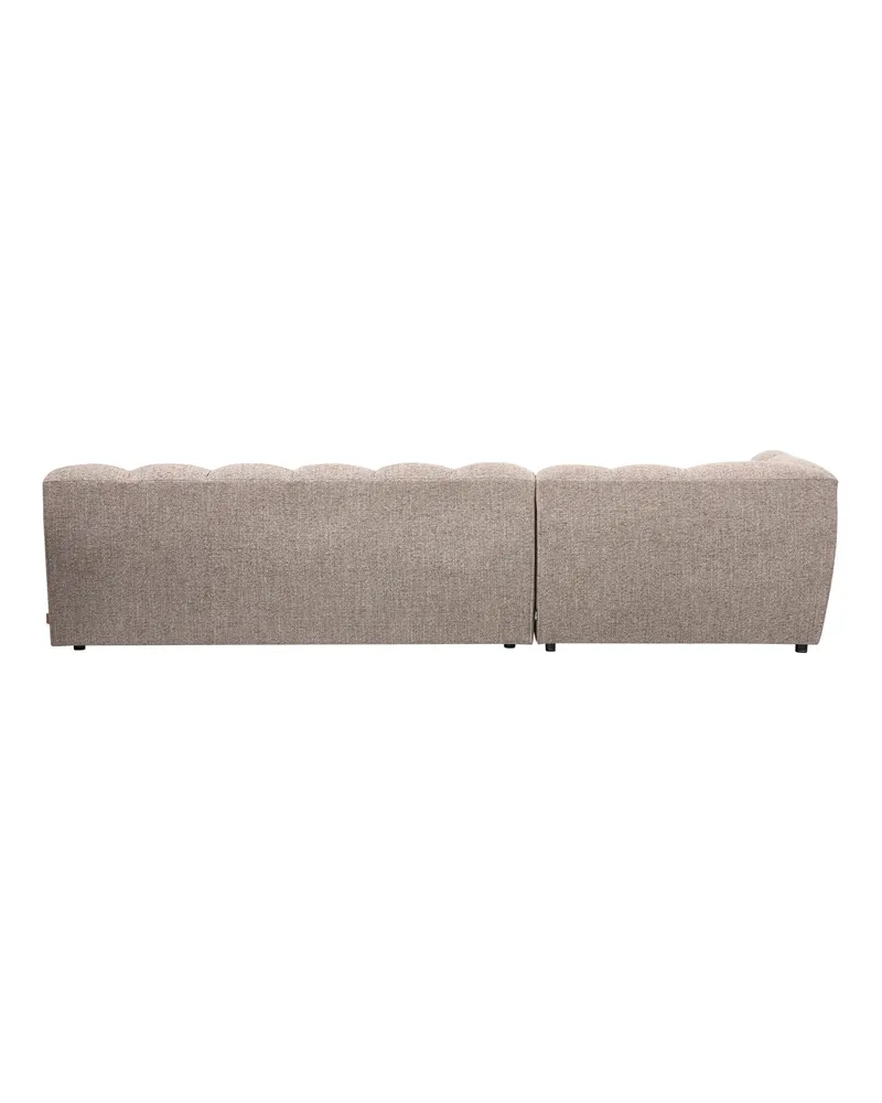 Allure Ecksofa mit Chaise und Steppung, Braun-melange, Webstoff, Links, Ansicht 3
