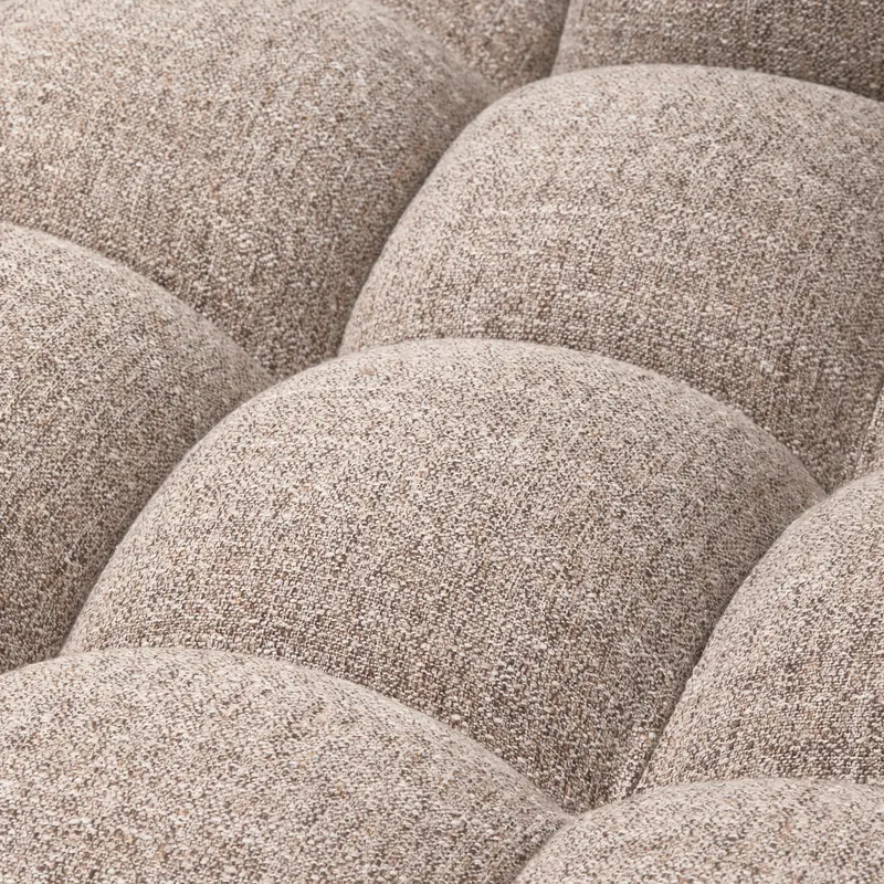 Allure Ecksofa mit Chaise und Steppung, Braun-melange, Webstoff, Links, Detail