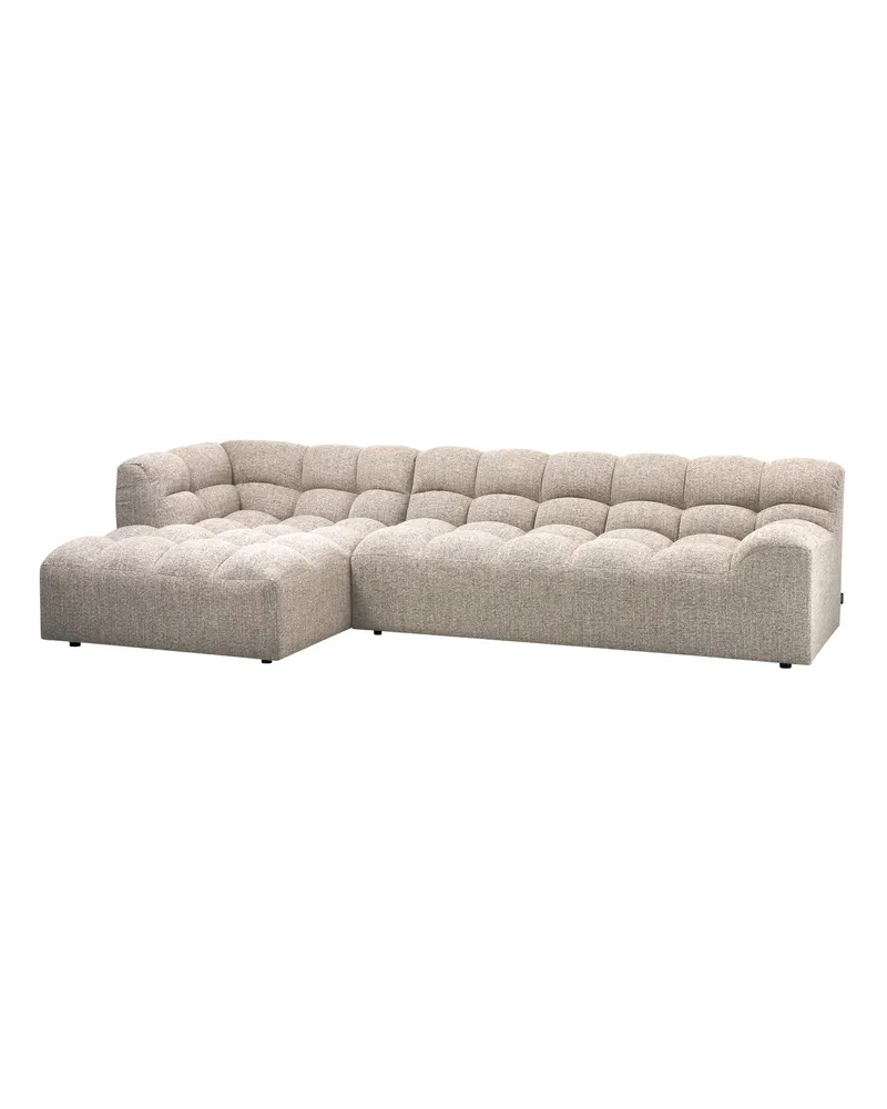 Allure Ecksofa mit Chaise und Steppung, Natur melange