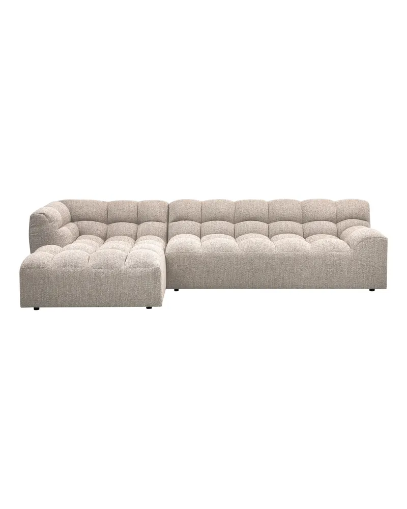 Allure Ecksofa mit Chaise und Steppung, Natur melange, Webstoff, Links, Ansicht 2