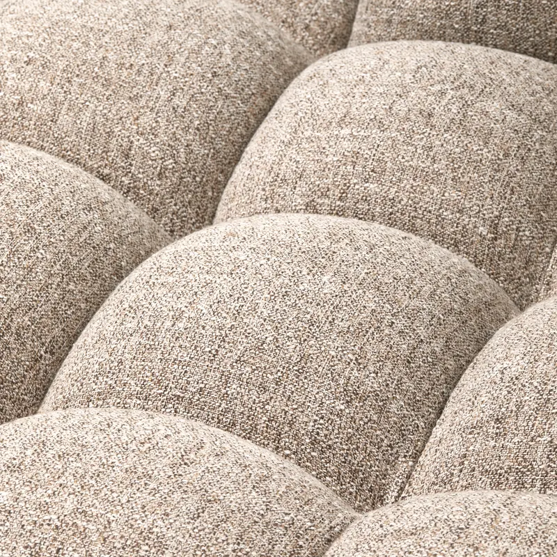 Allure Ecksofa mit Chaise und Steppung, Natur melange, Webstoff, Links, Detail