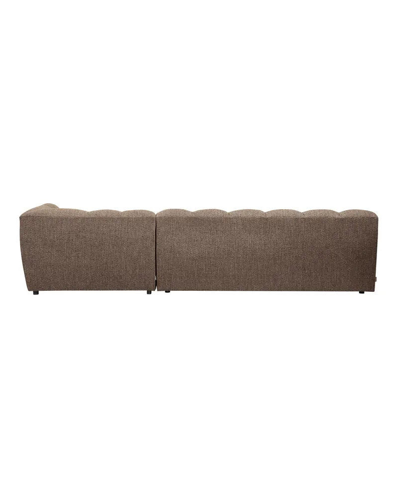 Allure Ecksofa mit Chaise und Steppung, Dunkelbraun melange, Webstoff, Rechts, Ansicht 3
