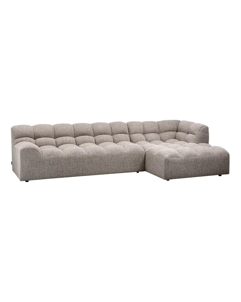Allure Ecksofa mit Chaise und Steppung, Ton melange, Webstoff, Rechts, Ansicht 1