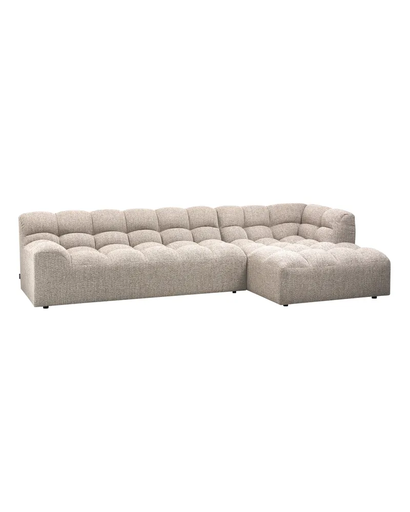 Allure Ecksofa mit Chaise und Steppung, Natur melange, Webstoff, Rechts, Ansicht 1