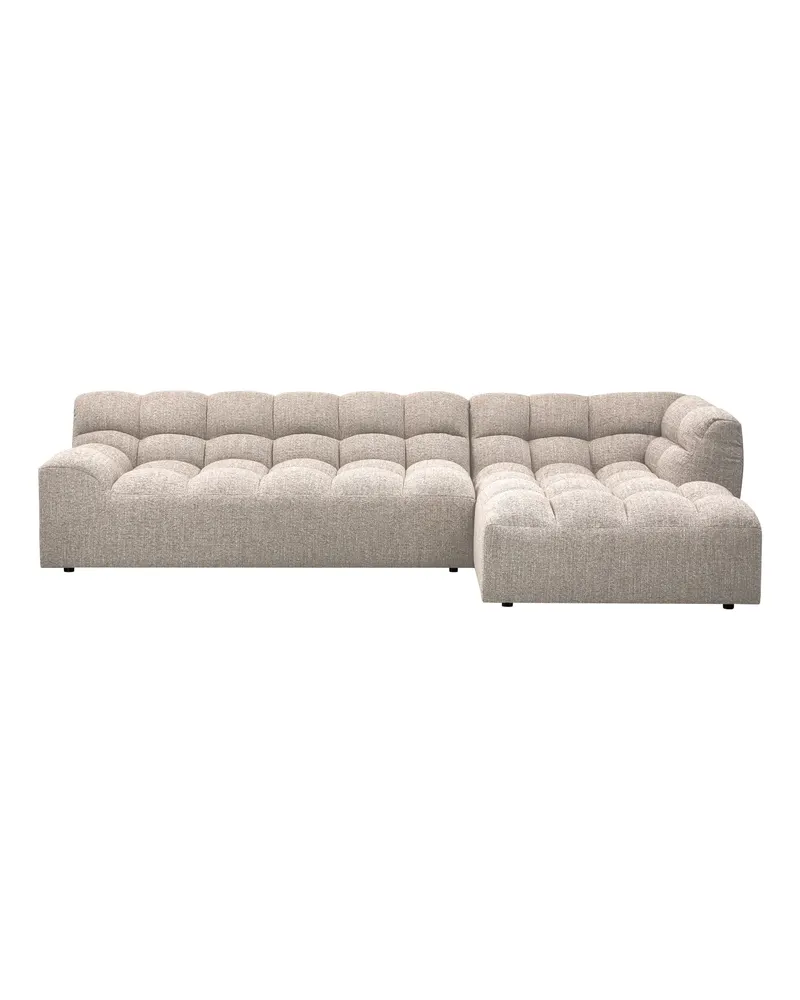 Allure Ecksofa mit Chaise und Steppung, Natur melange, Webstoff, Rechts, Ansicht 2