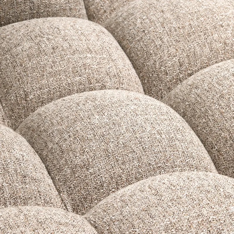 Allure Ecksofa mit Chaise und Steppung, Natur melange, Webstoff, Rechts, Detail