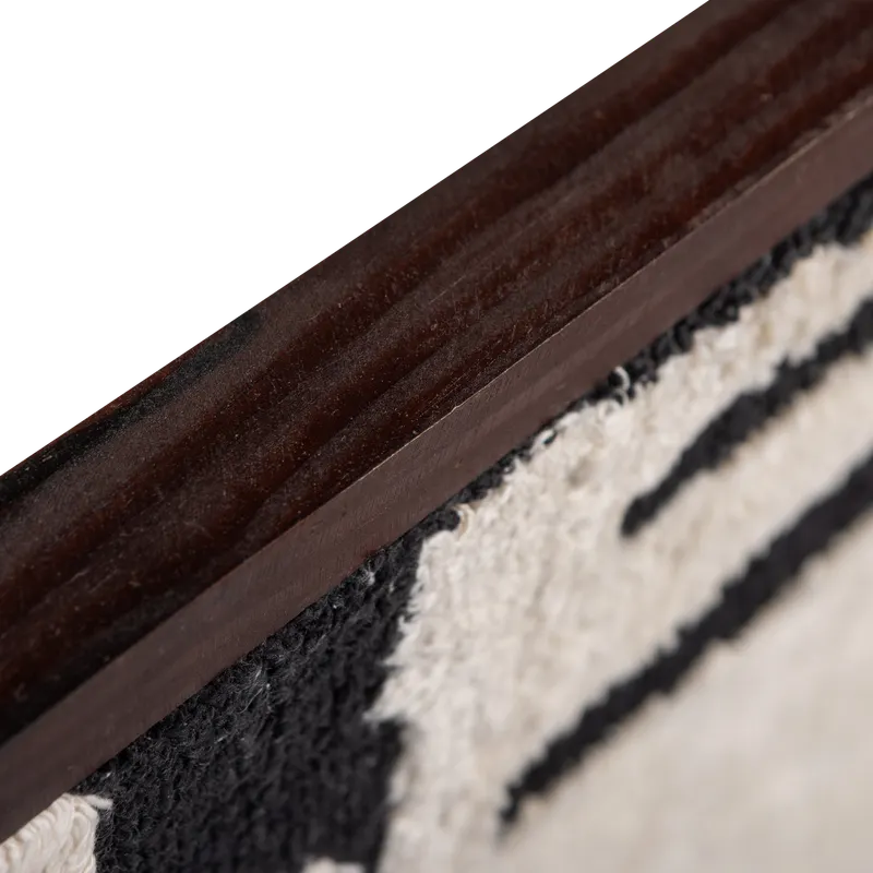 Anka Wandobjekt mit Textildruck und Holzrahmen, Detail, Ansicht 2