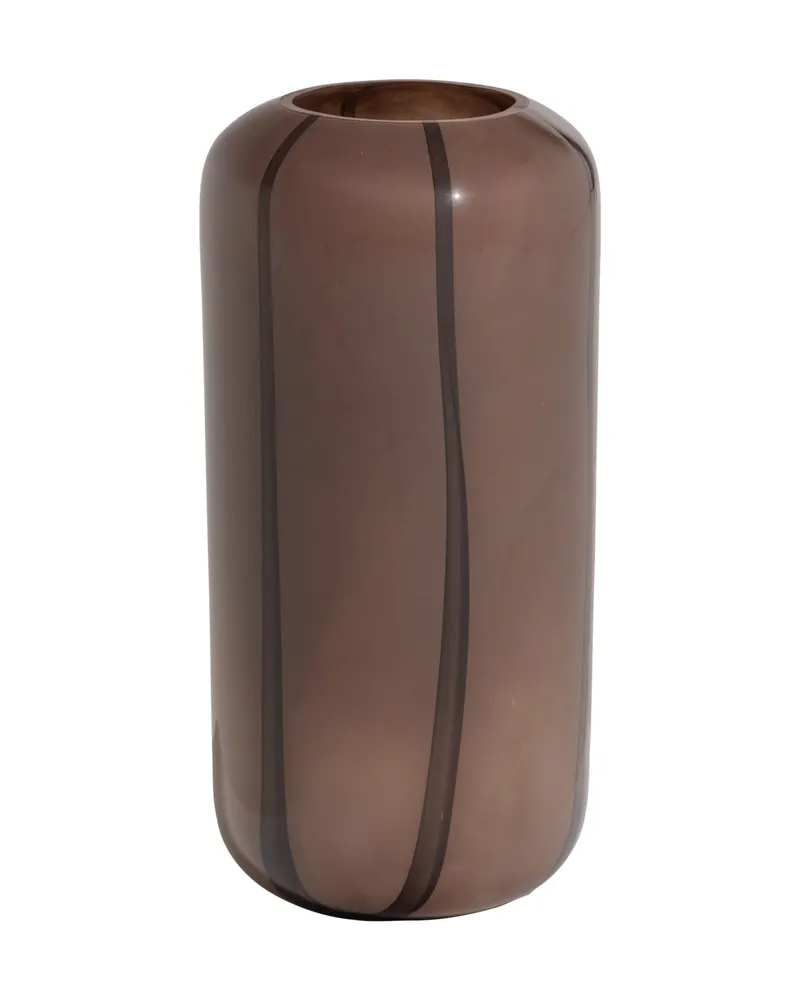 Arles Vase aus Glas, Braun