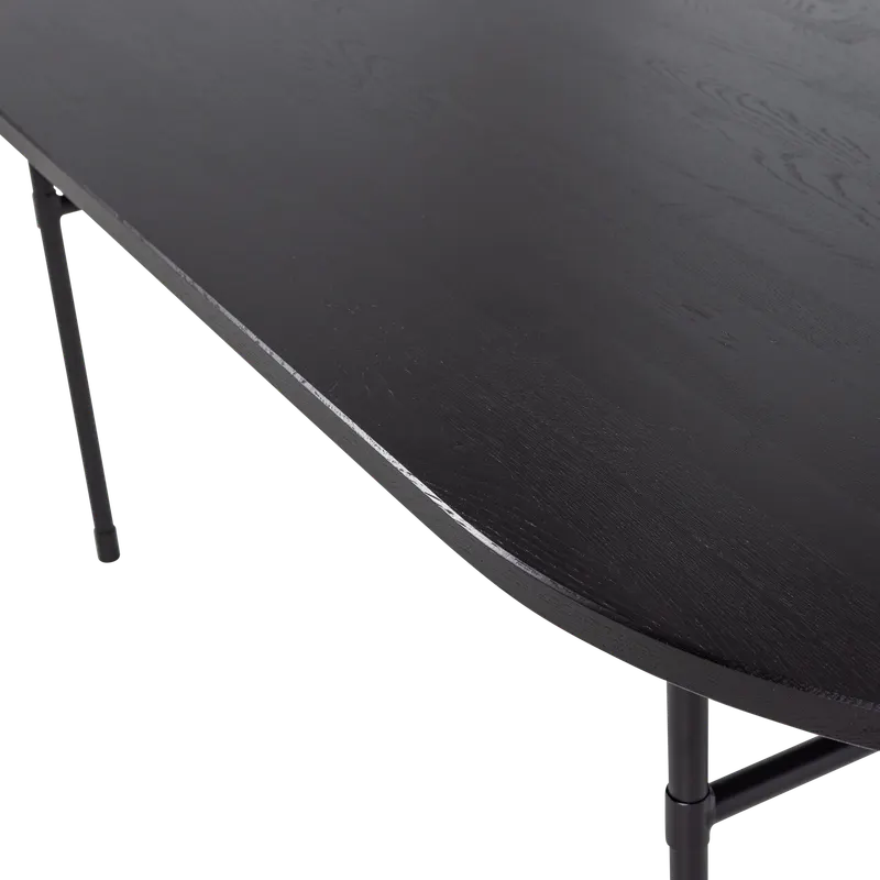 Arthur Esstisch oval 220 cm, Blacknight, Detail, Ansicht 1