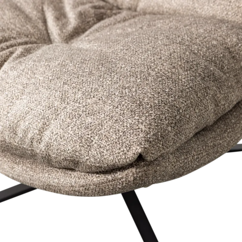 Arve Drehsessel aus Polyester, Natur, Detail, Ansicht 1
