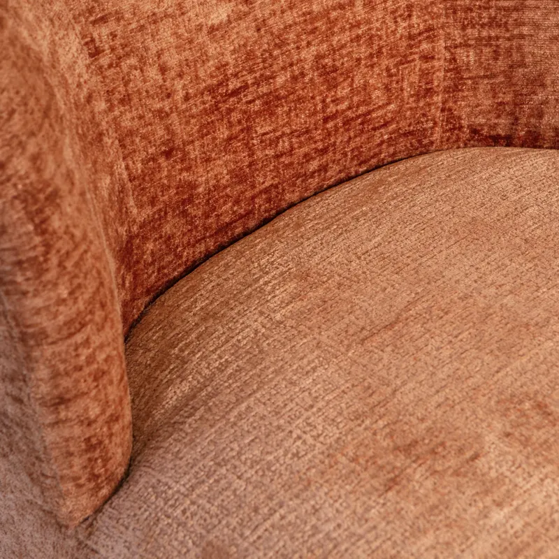Atty Drehsessel mit breiter Polsterfläche, Blüte, Samt, Detail, Ansicht 1