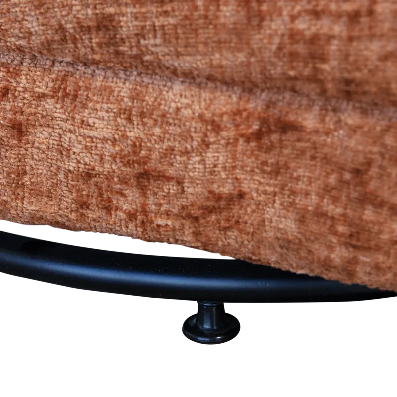 Atty Drehsessel mit breiter Polsterfläche, Blüte, Samt, Detail, Ansicht 2