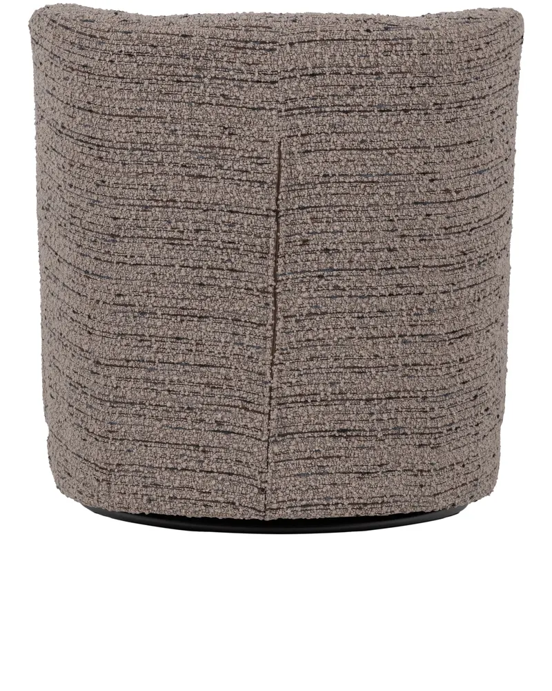 Atty Drehsessel mit breiter Polsterfläche, Beige melange, Strukturgewebe (Chunky Melange), Ansicht 4