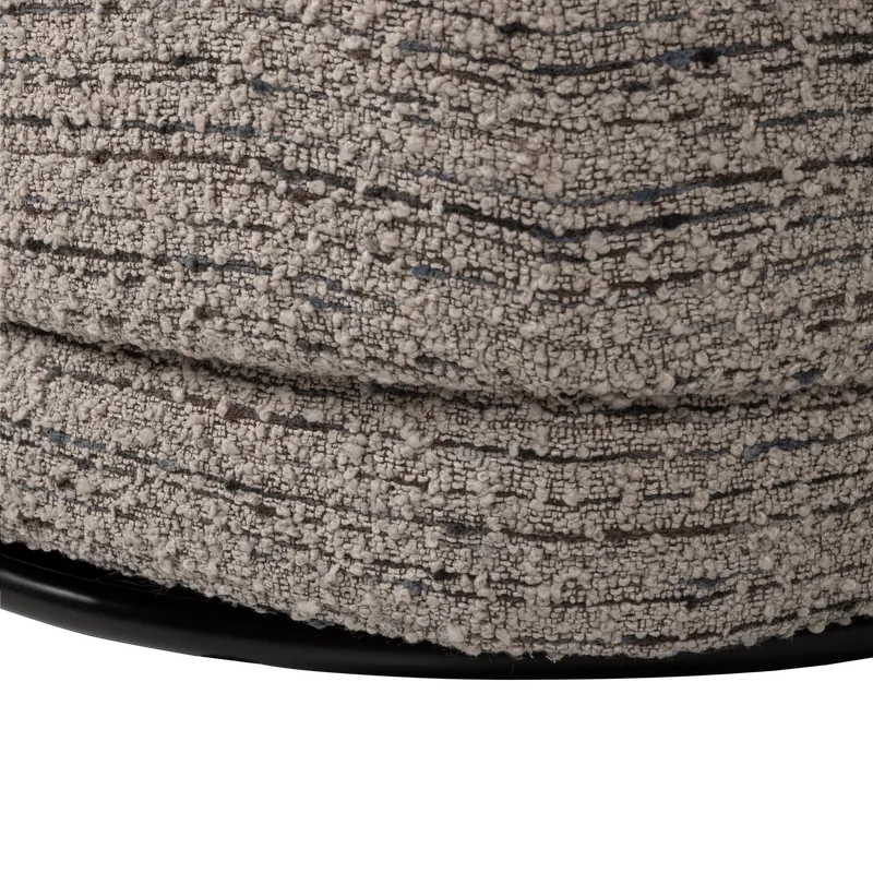 Atty Drehsessel mit breiter Polsterfläche, Beige melange, Strukturgewebe (Chunky Melange), Detail, Ansicht 2