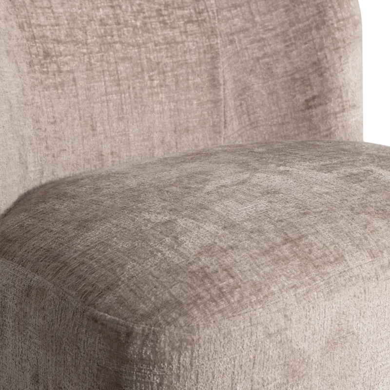 Atty Drehsessel mit breiter Polsterfläche, Sand, Samt, Detail, Ansicht 1