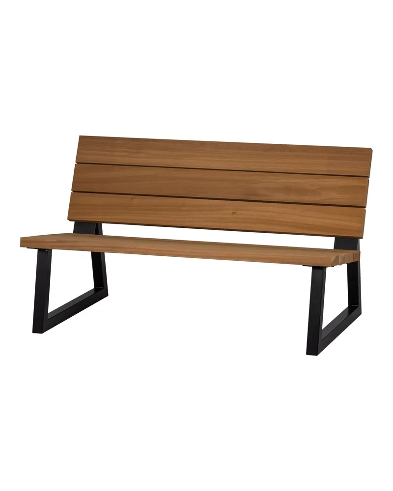 Gartenbank Banco aus Holz und Metall, FSC®-zertifiziert