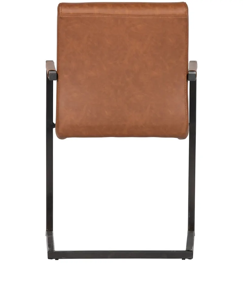 Bas Esszimmerstuhl mit Metallgestell, Cognac, Ansicht 5
