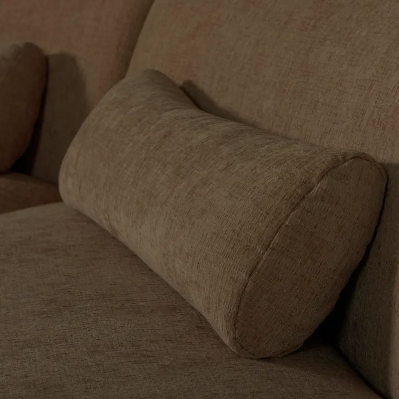 Batavier Sofa, Braun-melange, Samt, Detail, Ansicht 1