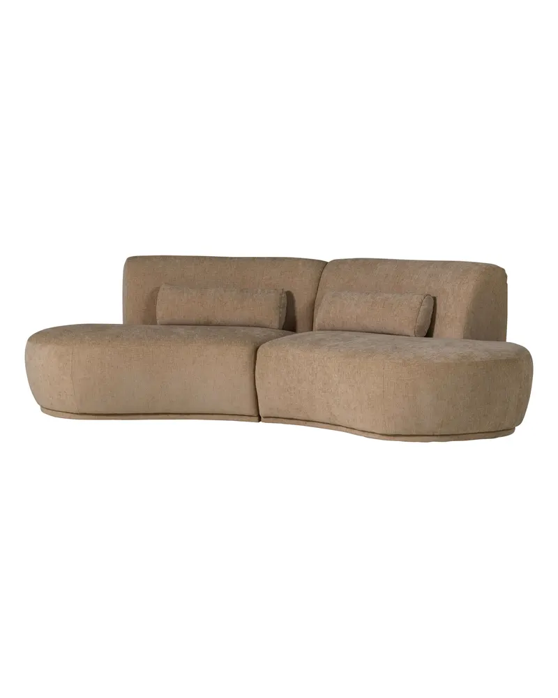 Batavier Sofa, Hellbraun melange, Samt, Ansicht 1