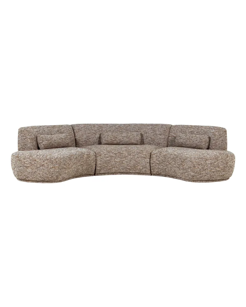 Batavier Sofa, 6-Sitzer, Hellbraun melange, Melangegewebe, Ansicht 2