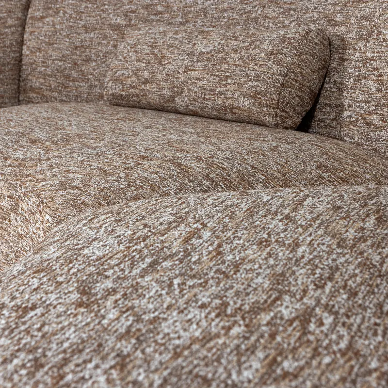 Batavier Sofa, 6-Sitzer, Hellbraun melange, Melangegewebe, Detail, Ansicht 1