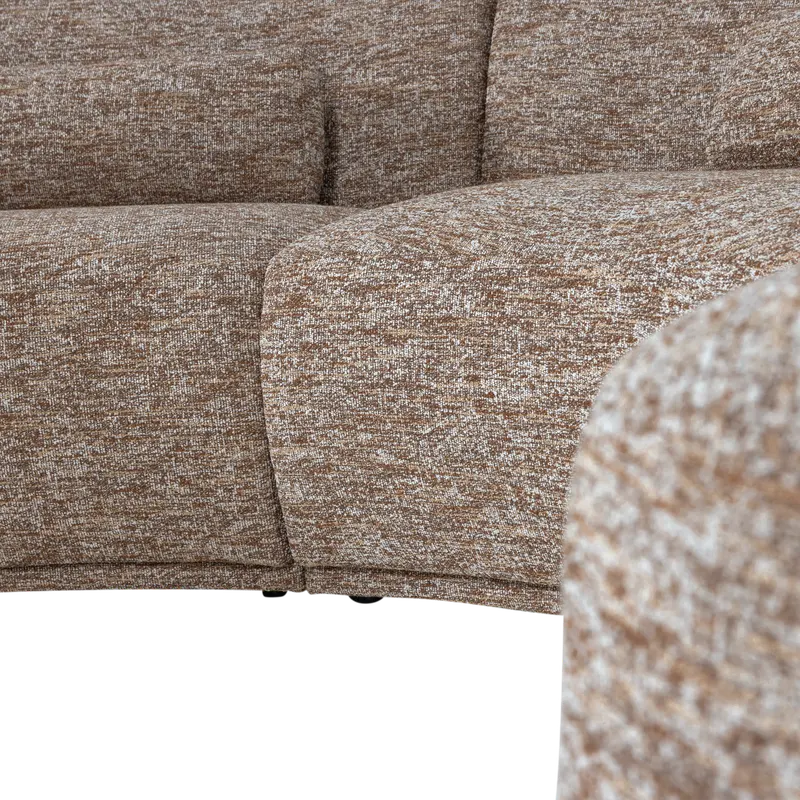 Batavier Sofa, 6-Sitzer, Hellbraun melange, Melangegewebe, Detail, Ansicht 2