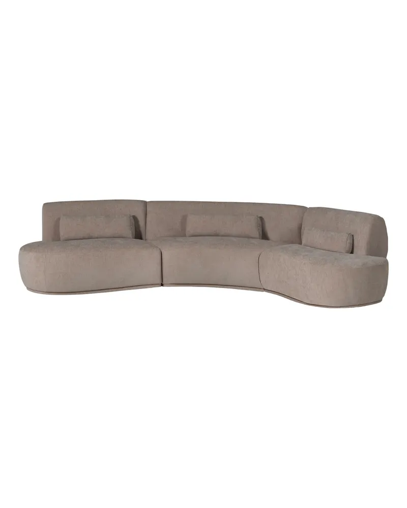 Batavier Sofa, 6-Sitzer, Sand melange, Samt