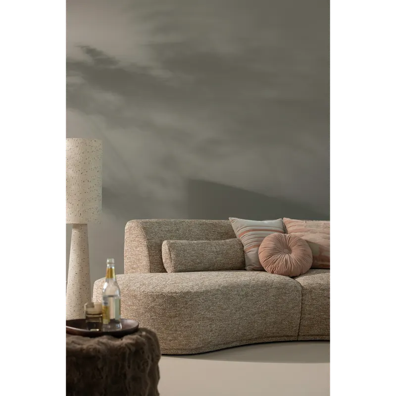 Olven Hocker aus Fluffy Stoff, im Wohnraum, Ansicht 2