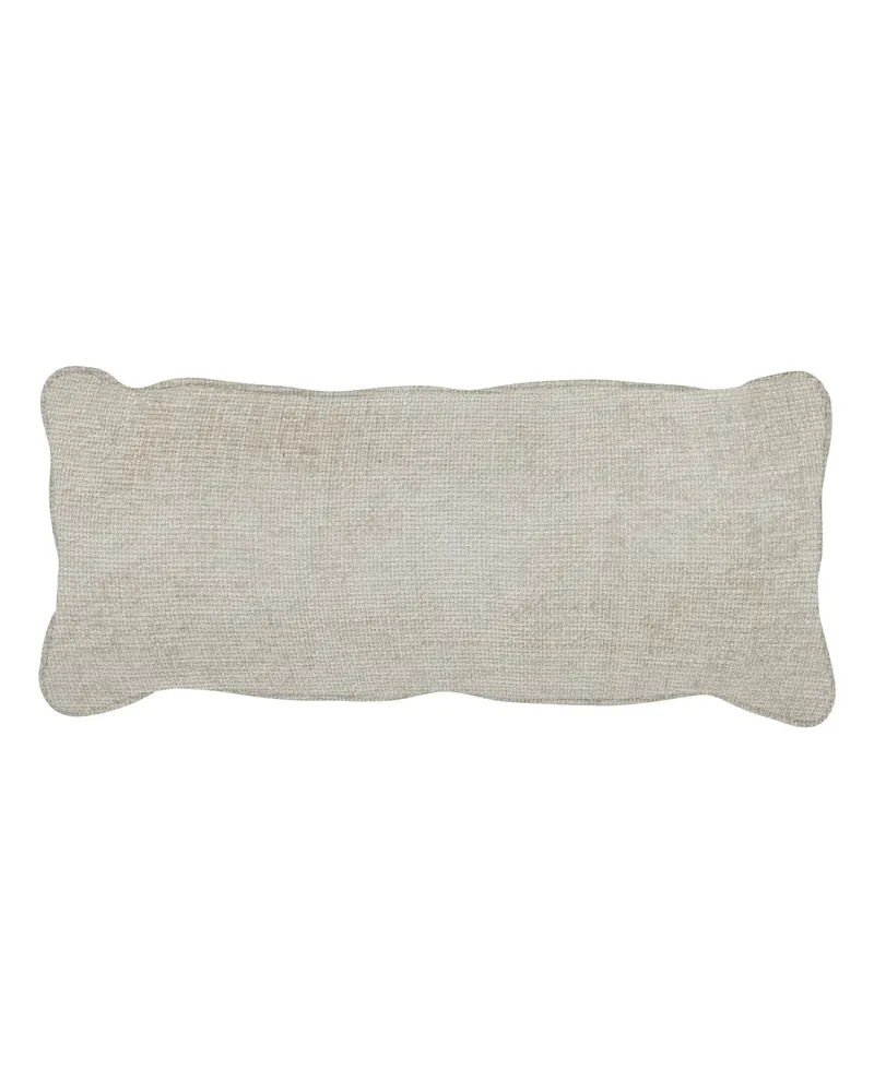 Bean Dekokissen, Natur, Chunky-Melange-Gewebe